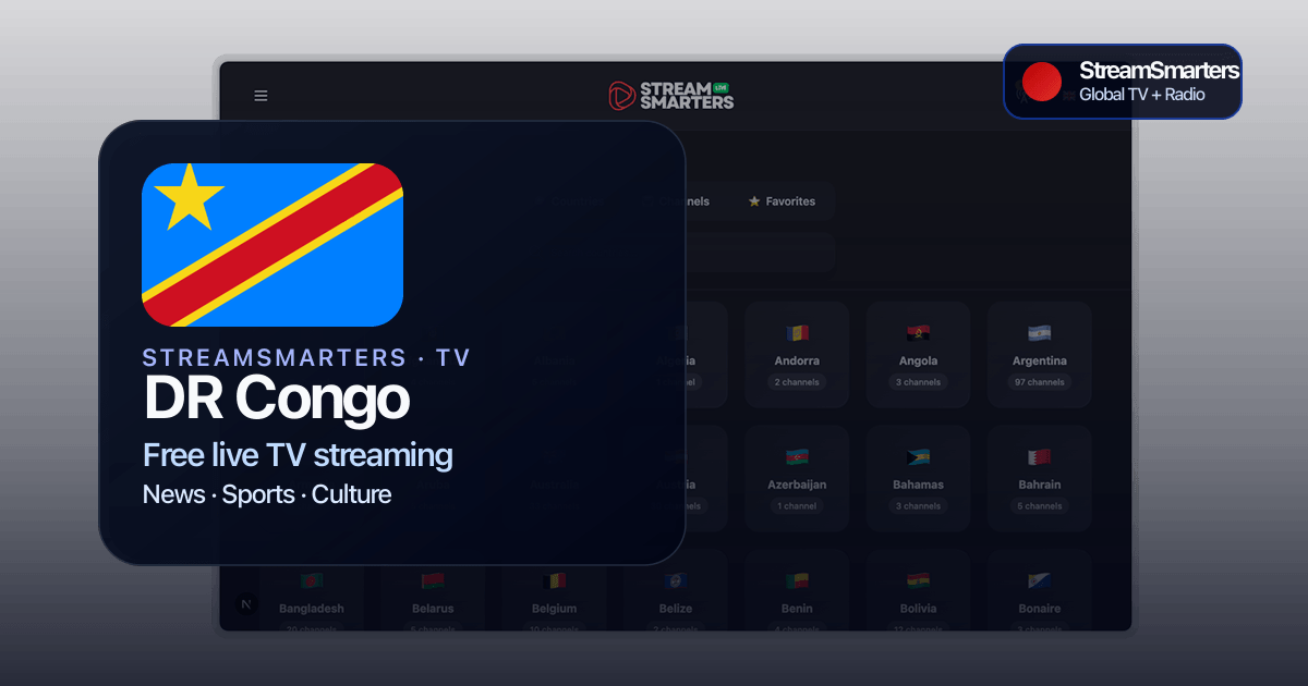 Watch DR Congo TV Live | StreamSmarters | StreamSmartersLive